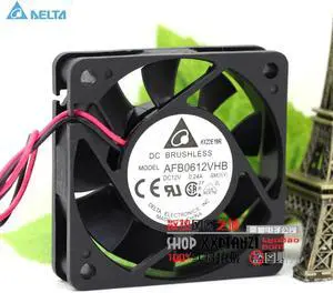 Original for delta AFB0612VHB 6015 12V 0.24A 6CM two-wire radiator fan