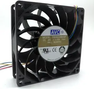 DB09225B48F  For AVC 9025 48V Double Ball PWM Fan 9cm Communication Equipment Converter Fan