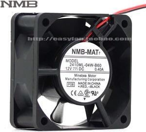 For NMB 2410ML-04W-B60 For NMB 6025 60*60*25mm 0.40A 6CM 12V dual ball cooling fan