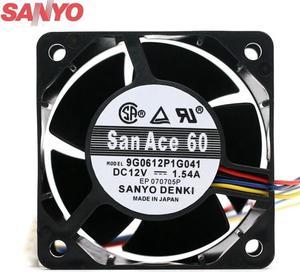 For Sanyo 9G0612P1G041 6038 6cm 12V 1.54A pwm powerful cooling fan 11800rpm 65CFM