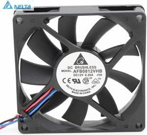 For for delta 8015 AFB0812VHB 8cm 80X80X15 mm 80MM 8*8*1.5CM 12v 0.30a cpu computer case cooling fan double ball