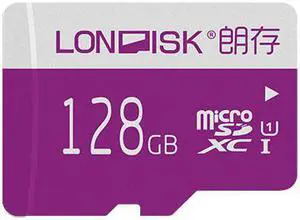 LONDISK 128GB Class 10 Micro SD Card U1 microSDXC Memory Card for Dash Cam Tablet GoPro (U1 128GB)