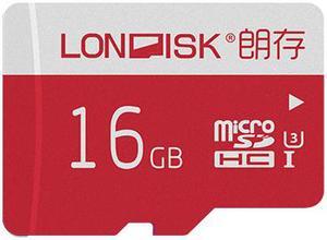 LONDISK 4K Micro SD Card 16GB Class10 U3 microSDHC Card Memory Card for Dashcam Phone (U3 16GB)