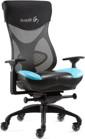 BodyBilt® G7 Ergonomic Mesh Back Gaming Chair, Adjustable Back, Seat Depth / Height, Air Cell Lumbar, Multidirectional Arms. Proudly Made in the USA