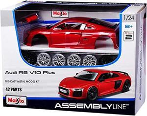 maisto 1: 24 assembly line audi r8 v10 plus (colors may vary) (39510)
