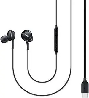 Samsung Type-C Earphones Tuned by AKG w/ Ear Gels For Galaxy Note 10 - Black