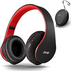 wireless over-ear headphones with deep bass, foldable wireless and wired stereo headset buit in mic for cell phone, pc,tv, pc,s
