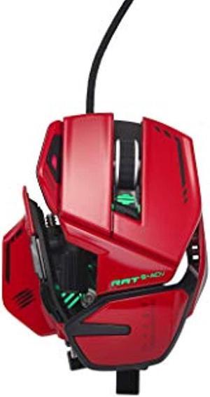 mad catz r.a.t. 8+ adv gaming mouse (usb/red/20000dpi/11 buttons) - mr06dcinrd000-0
