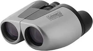 coleman 15-50x28 compact zoom binoculars, silver (cz155028)