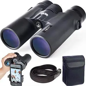 gosky 10x42 roof prism binoculars for adults, hd professional binoculars for bird watching travel stargazing hunting concerts s