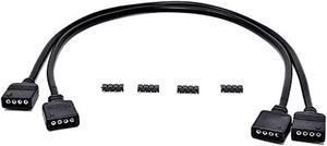 micro connectors rgb extension 50 cm cable/ 2-pack (f04-rgb0150-2p)