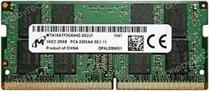 micron 16gb 3200mhz sodimm ddr4 memory module