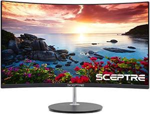 sceptre curved 27 led monitor hdmi vga up to 75hz buildin speakers edgeless machine black 2021 c278w1920rn