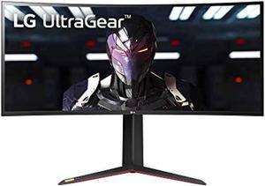 lg 34gp83a-b 34 inch 21: 9 ultragear curved qhd (3440 x 1440) 1ms nano ips gaming monitor with 144hz and g-sync compatibility -