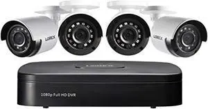 lorex 1080p wired weatherproof security system, 4 x 1080p hd bullet cameras w/with 4-channel 1tb dvr | ir night vision | advanc