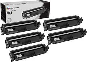 ld compatible toner cartridge replacement for canon 051 2168c001 (black, 5-pack) ld compatible toner cartridge replacement for canon 051 2168c001 (black, 5-pack)