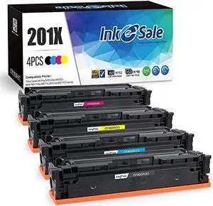 ink e-sale compatible toner cartridge replacement for hp 201a 201x cf400x cf401x cf402x cf403x for hp laserjet mfp m277dw m277n