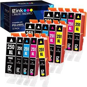 e-z ink (tm) compatible ink cartridge replacement for canon pgi-250xl cli-251xl pgi 250 xl cli 251 xl to use with pixma mx922 i