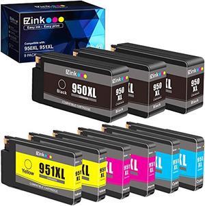 e-z ink (tm) compatible ink cartridge replacement for hp 950xl 951xl 950 xl 951 xl to use with officejet pro 8610 8600 8615 862