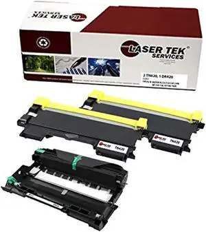 laser tek services compatible tn-420, dr-420 toner cartridge and drum unit combo replacement brother hl2220 2230, mfc7240 7360,