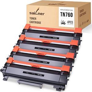 sailner compatible toner cartridge replacement for brother tn760 tn 760 tn730 use with hl-l2350dw hl-l2395dw mfc-l2710dw dcp-l2