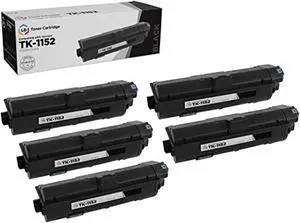 ld compatible toner cartridge replacement for kyocera tk-1152 1t02rv0us0 (black, 5-pack) ld compatible toner cartridge replacement for kyocera tk-1152 1t02rv0us0 (black, 5-pack)