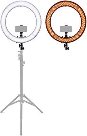 koah sol sphere 19-inch 55 watt dimmable ring light kit with carrying bag, and smartphone holder for youtube, self-portrait sho