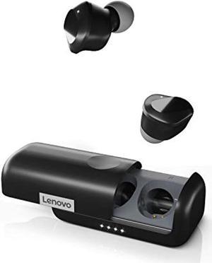 lenovo true wireless earbuds bluetooth 5.0 ipx5 waterproof with usb-c quick charge and built-in microphone for work/travel/gym