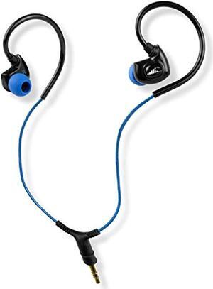 h2o audio surge sx10 headphones, waterproof ipx8, short cord, in-ear stereo earbuds noise cancelling earphones for swimming, ru