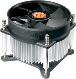 thermaltake 7-bladed 92mm 4-pins pwm aluminum extrusion cpu cooling fan for intel core i7/i5/i3 clp0556-b
