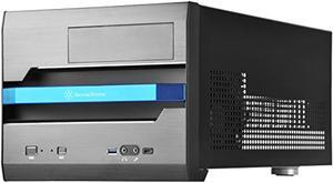 silverstone technology micro-atx small form factor with aluminum front panel computer case gaming sst-sg12b-v2-usa
