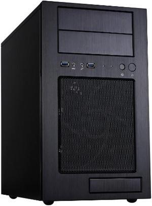 silverstone tek micro-atx mini-dtx, mini-itx mid tower computer case with aluminum front panel and steel body tj08b-e-usa