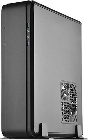 silverstone ftz01b-e aluminum unibody mini-itx small form factor computer case with atx support in black ftz01b-e-x