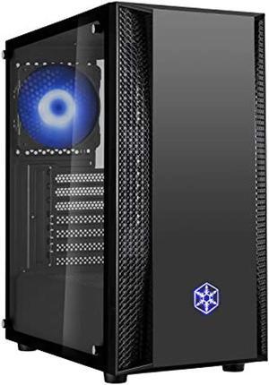 SilverStone FARA B1 RGB Sleek tempered glass mid-tower ATX case with RGB fans, SST-FAB1B-RGB (Black)
