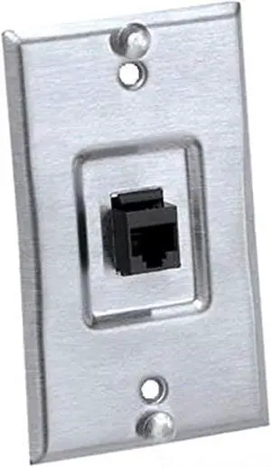 panduit kwp5ey 1-gang category-5e keystone wall phone plate
