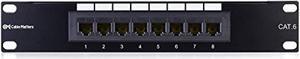 cable matters ul listed mini 8-port patch panel with mounting bracket