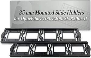plustek 2 x 35 mm mounted slide holders (positive), for opticfilm 72~82 series use only (8100 & 8200i se & 8200i ai)