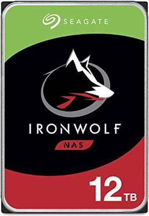 seagate ironwolf 12tb nas internal hard drive hdd - 3.5 inch sata 6gb/s 7200 rpm 256mb cache for raid network attached storage - frustration free packaging (st12000vn0008)