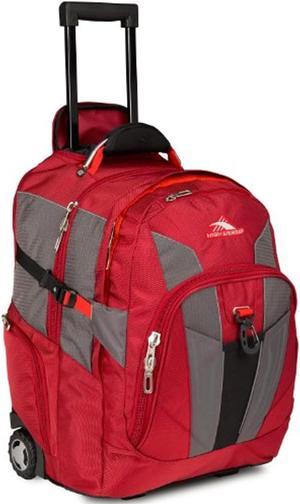 high sierra xbt - business rolling backpack, carmine/red line/black, one size
