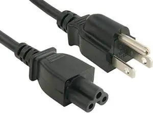 cable leader 18 awg 3-prong notebook ac power cord (iec320 c5 to nema 5-15p) ul listed (10 foot (1 pack))