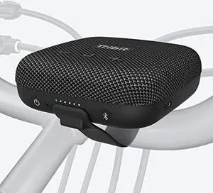 portable speaker, tribit stormbox micro bluetooth speaker, ip67 waterproof & dustproof outdoor speaker, bike speakers with loud sound, advanced ti amplifier, built-in xbass, 100ft bluetooth range