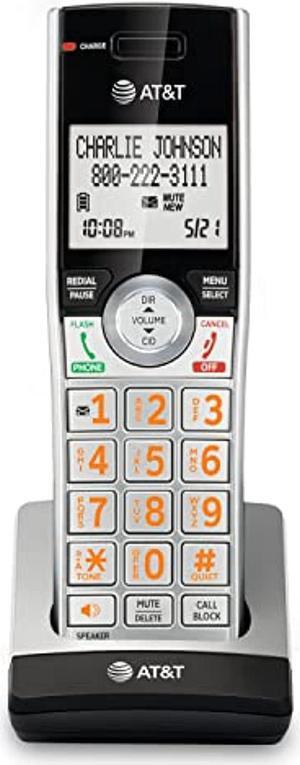 at&t cl80107 accessory handset for cl82x07, cl82x57, cl82x67, cl83x07, cl84x07 series cordless phone for home with call blocking, caller id announcer, intercom, and long range