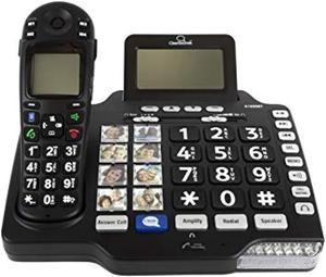 clearsounds a1600bt iconnect amplified cordless phone with full duplex speakerphone and answering machine - supports dect 6.0, multi-line operation