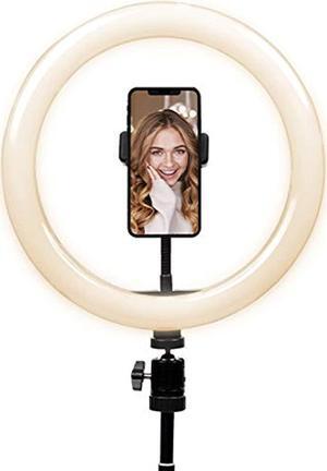 cygnett(r) cy3443vcslr v-pro 12-inch travel ring light with tripod, travel pouch, and bluetooth remote