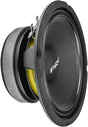 prv audio 6mb200 v2 6.5 inch speakers midbass woofer 8 ohm, 100 watts rms, 200 watts program power, 93.5 db 1.5 in voice coil for small custom enclosures pro car audio system (single)