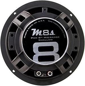 massive audio mc8ii mc series. 8 inch, 600 watts, 8 ohm pro audio midrange/midbass speaker for cars, stage and dj applications. sold individually.
