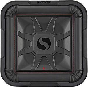 kicker 46l7t102 car audio l7t shallow mount 10" sub square l7 subwoofer l7t102