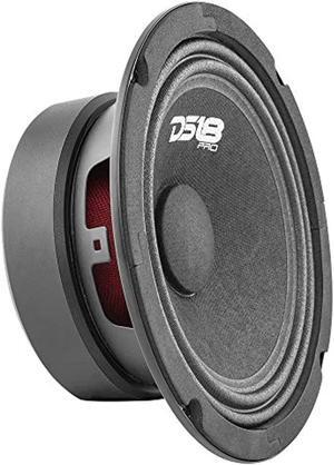 ds18 pro-gm6.4 loudspeaker - 6.5", midrange, black steel basket, 480w max, 140w rms, 4 ohms - premium quality audio door speakers for car or truck stereo sound system (1 speaker)