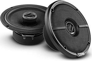 ds18 zxi-654 6.5" car audio coaxial car speakers with built in neodymium tweeter and kevlar cone ?? 2 way 240 watts max 4 ohm - car stereo sound system with removable grill (2 speakers)
