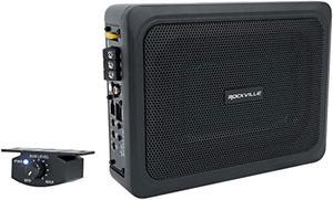 rockville rw68ca 400w 6x8 slim under-seat active powered car/truck subwoofer sub